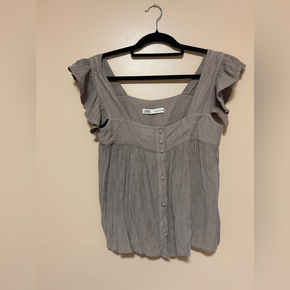 Zara Medium Gregorie Crinkle Top